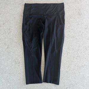 Lululemon All The Right Places Crop 19" - Black - Size 10